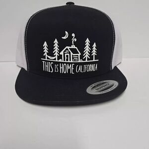 This Is Home California Trucker / Snapback Hat Unisex - Black